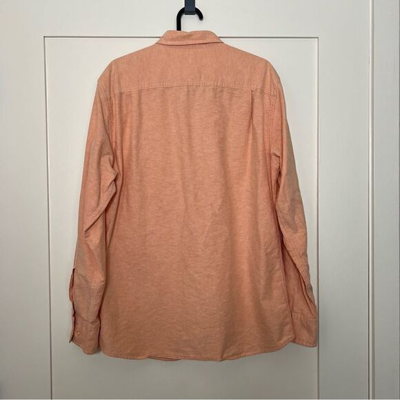 Sonoma Life Style Mens Shirt Medium Salmon Button Down Long Sleeve Cotton Classi - Picture 6 of 11